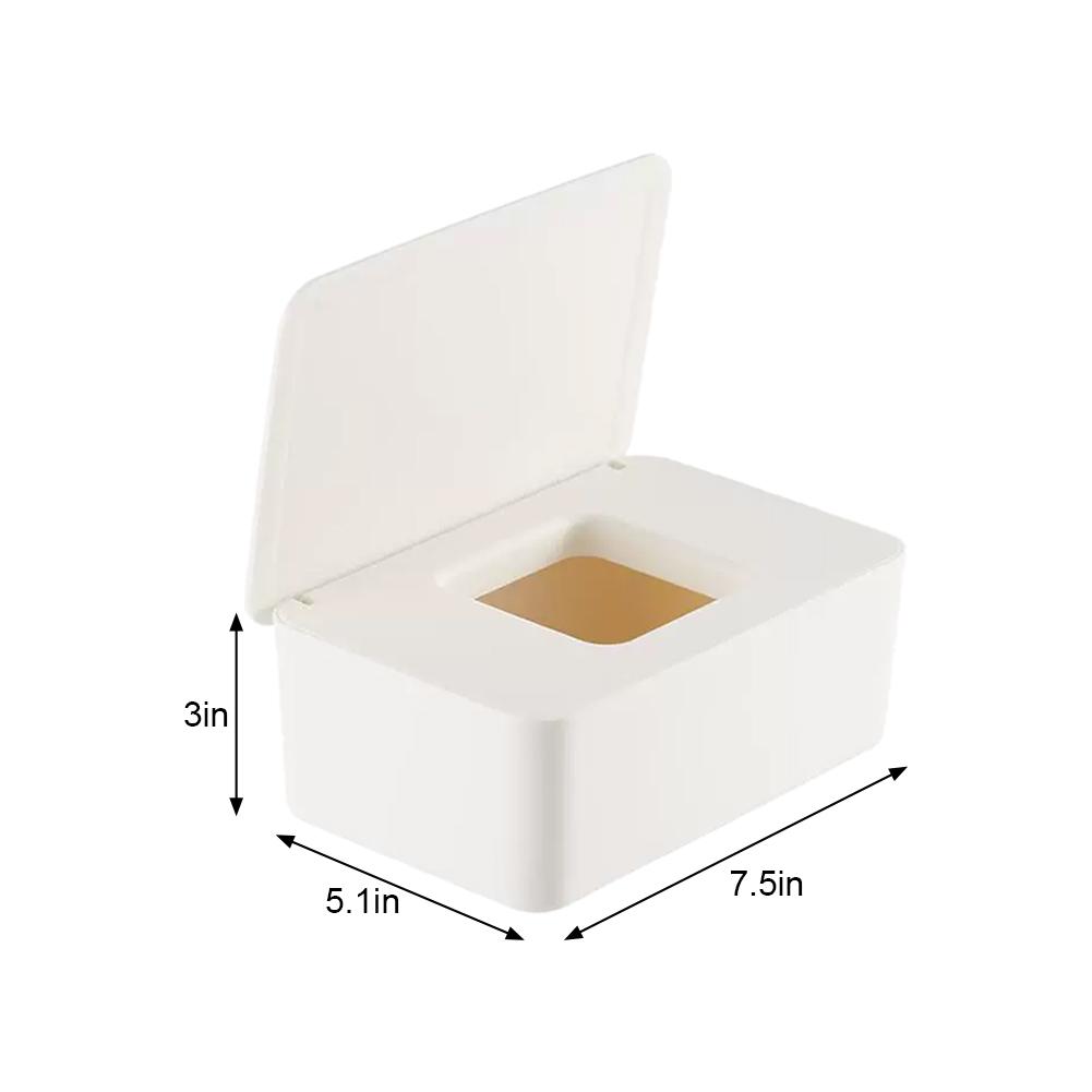 NEW Wet Tissue Box Dustproof Wipes Dispenser Portable Tissue Box Storage Box With Lid For Car Home Office Desktop Organizer
