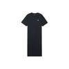 Short Sleeved Dress Women's Black 3FOPB0243-50BKS