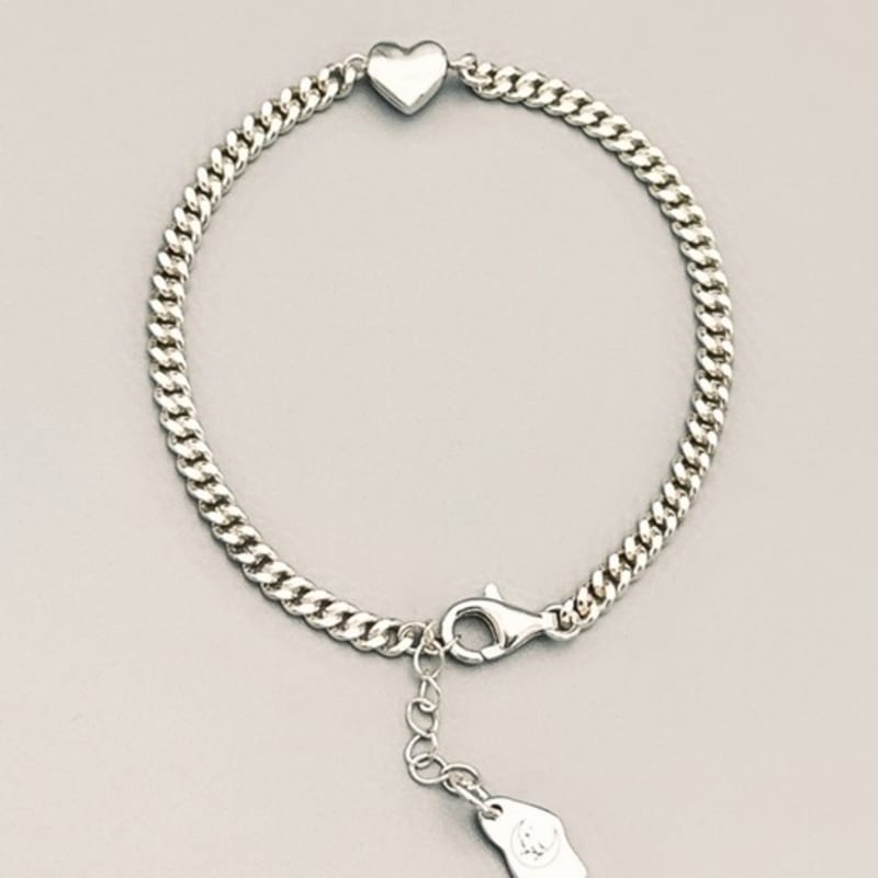 BEFORE MOONRISE [Silver 925] Blooming Heart Bracelet SB1