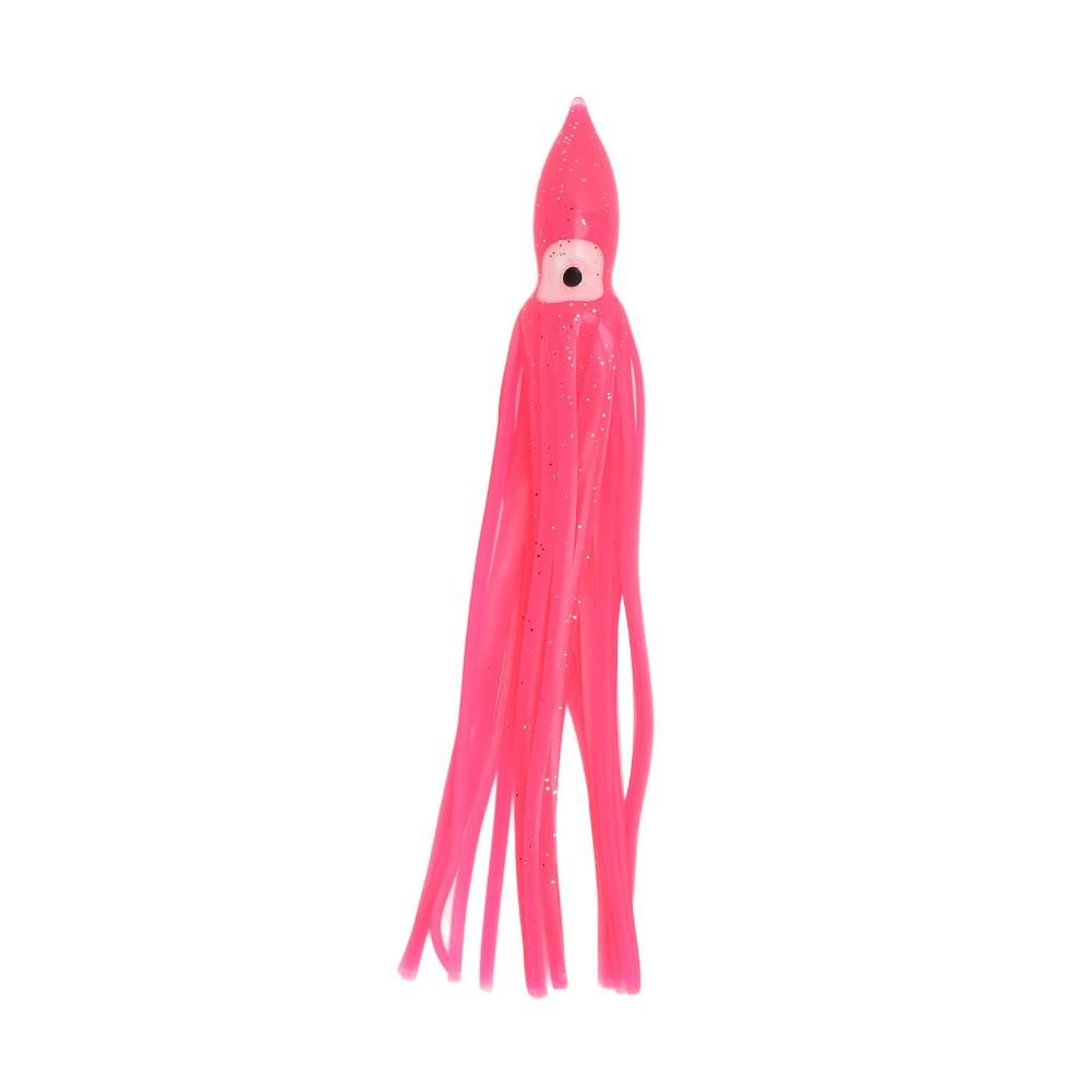 10PCS 14/16/18cm Squid Skirts Lures Lifelike Eyes Fishing Lures Trolling Baits  Deep Sea Fishing