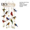 Artistic Porch Hanging Decorations Graceful Bird Wind Chime, Stained Outdoor Sun Catcher Windchime, Colorful Yard Spiritual Peace Meditation