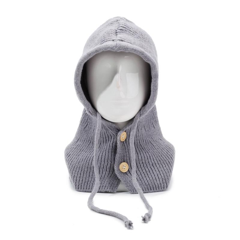 Winter Women's Wool Hat Outdoor Integrated Neck Guard Shawl Knitted Hat Barak Lafa Hat Anti Cold Warm
