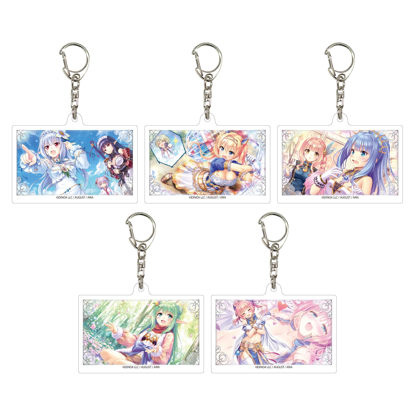 

Iris Mysteria ~The Secret of a Girl s Dream~ 03 [Scene Illustration] Acrylic Keychain 5-Piece Box