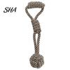 Pet Dental Care Toy Cotton Rope Dog Toy, Flying Disc Interactive Fetch Knot Cleaning Chew Tug-of-War for Large And Small Dogs Puppy