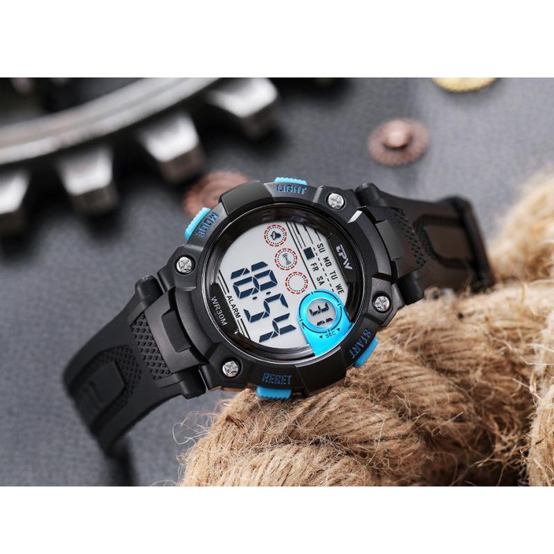 Top značkové luxusní pánské digitální hodinky Vodotěsné vojenské náramkové hodinky Stopky Sportovní hodinky For Men Clock