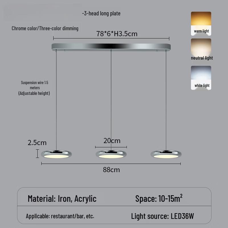 Dream Bubble 3-Head Dining Chandelier