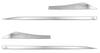BRIGHTZ T33 SNT33 Super Mirror Finish Stainless Steel Plated Side Door Molding 4PC SNT33 ST33 NT33 SNT ST NT T 33 X-Trail SID-MOL-161 X-Trail
