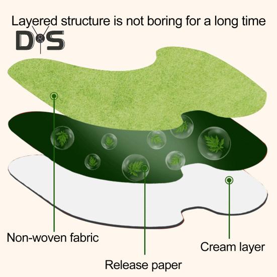 72 Stück Kniepflaster, natürlicher Kräuter-Linderungsaufkleber für das Knie, wärmendes Wermutextrakt-Pflaster für Schulter, Rücken und Nacken