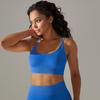Seamless Knitted Breathable Yoga Clothing Cross Back Sports Bra Running Tight Fitness Clothing For Women