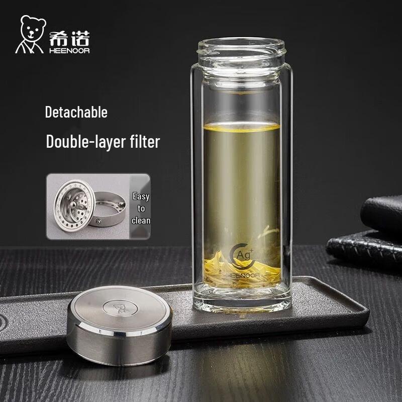 Xinuo Double-Layer Glass Tea Infuser Bottle