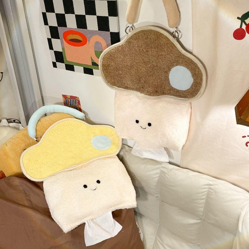 Detachable Hanging Tissue Bag Cloud-shaped Car Tissue Holder Cute Portable Tissue Cover  Outdoor