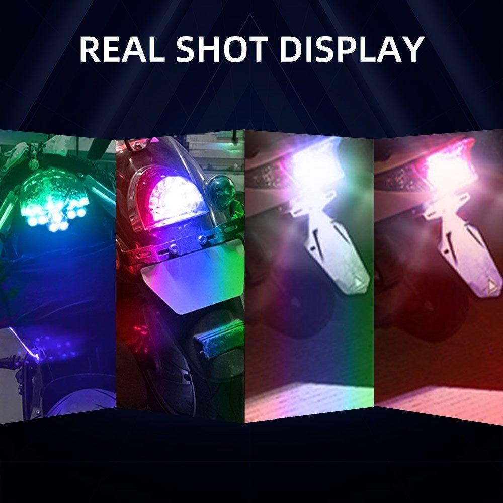 

12V Motorcycle Signal Light Colourful Lights 1157 LED Bulbs Strobe Brake Light Flashing Lamps Stop Tail Lamp бежевый