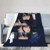 B-Billie-Girl E-eilish Amerikaanse Zanger Fleece Plaid Dekens voor Bank Buiten Zacht Pluche Dunne Dekbed,
