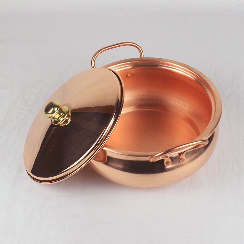 Handmade Purple Copper Charcoal Hot Pot