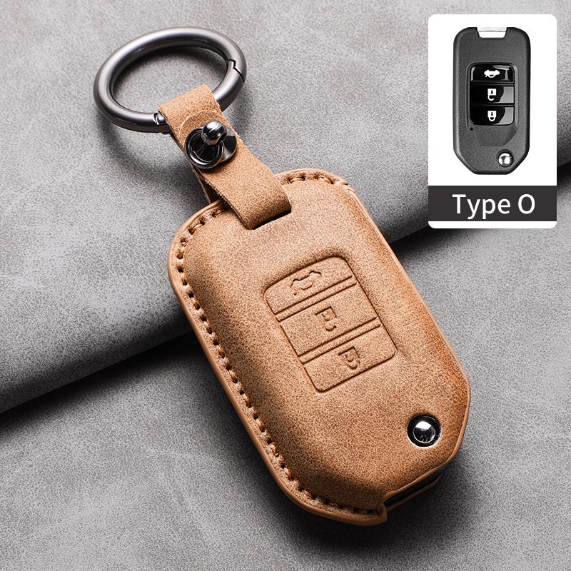 For Honda Accord Civic City Fit HR-V XR-V Folding Flip 2/3 Buttons Car Remote Key Case Cover Protection Shell Keychain Accessori