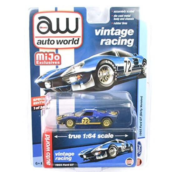Auto World Scale MiJo Toys Exclusive Ford GT 164  1965 #72 (Dirty Version)