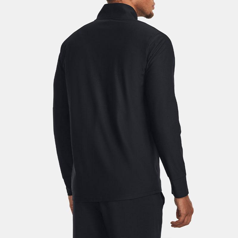 Under Armour Challenger Solid Color Stand Collar Zip Jacket Men Outerwear Black 1379494-001