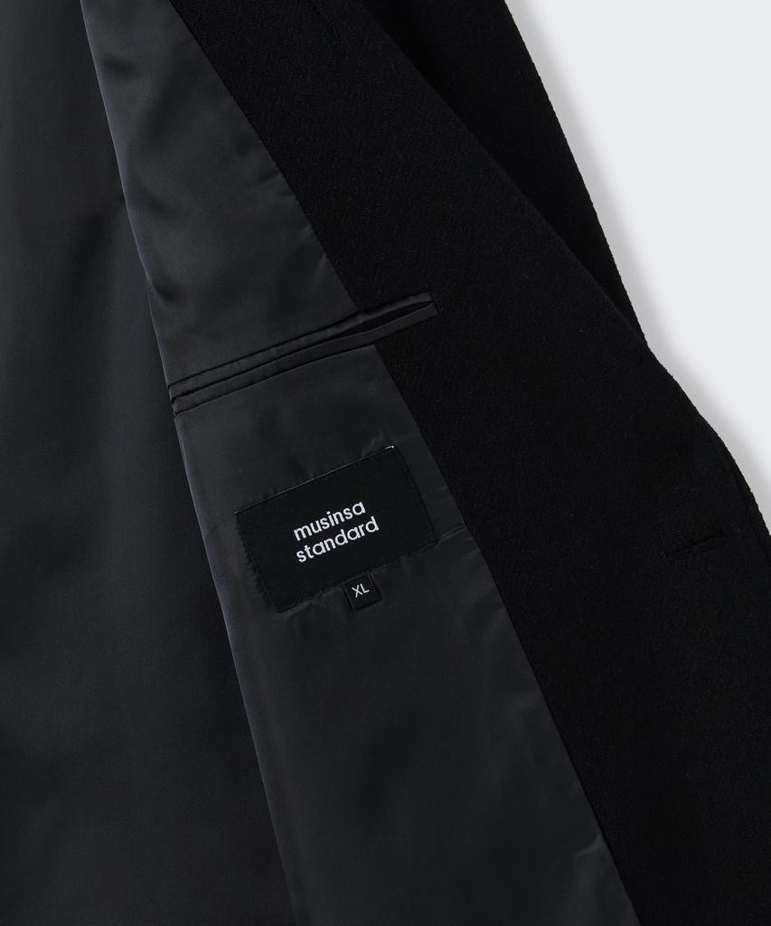 Musinsa Standard Wool Blend Traditional Out-Pocket Blazer [Black]