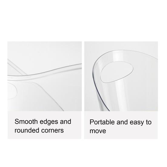 Ice Bucket for Beer Transparent Plastic Wine Cooler with Handle 4L/8L Capacity Heavy Duty Champagne Tub for Part