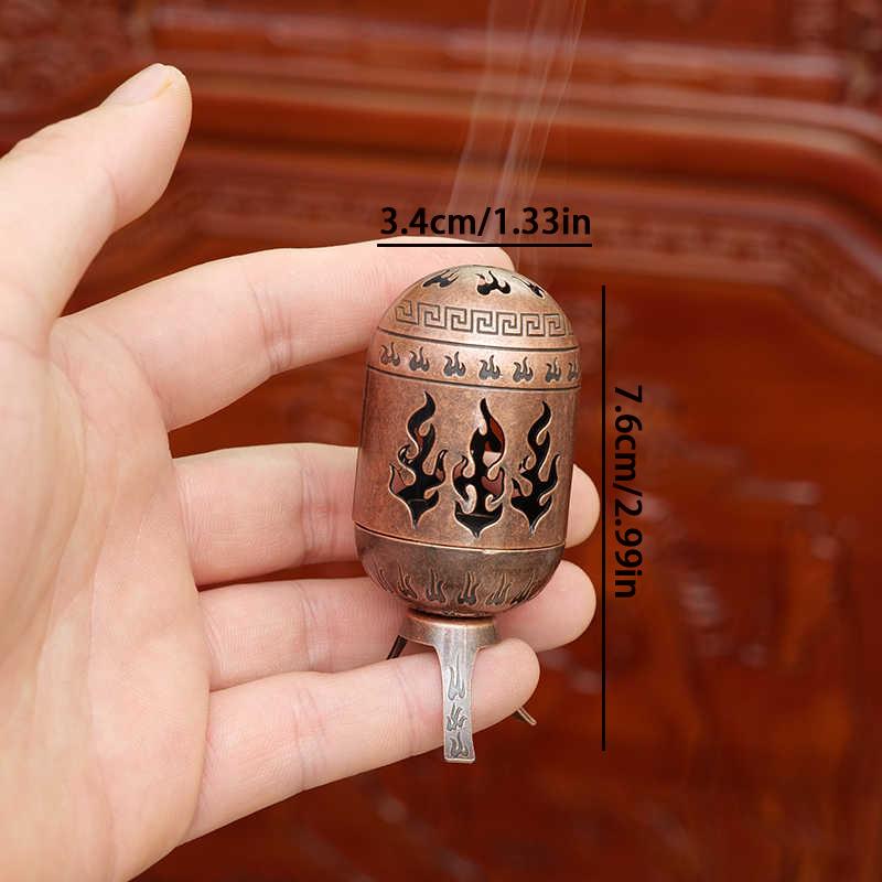 Buddhist Utensils Incense Burner Lotus Incense Censer Archaic Copper Alloy Sandalwood House Furnishings Home Office Decoration