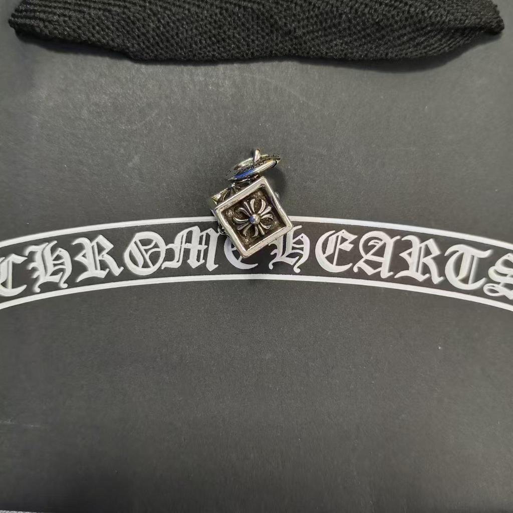 CH Kroko Pendant Collection: Trendy Thai Silver S925 Accessories for Men & Women - Retro Cross, Sword, Hexagram, Bullet Designs