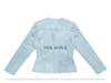 Biker Stylish Real Soft White Lambskin Leather Motorcycle Style Women's Jacket