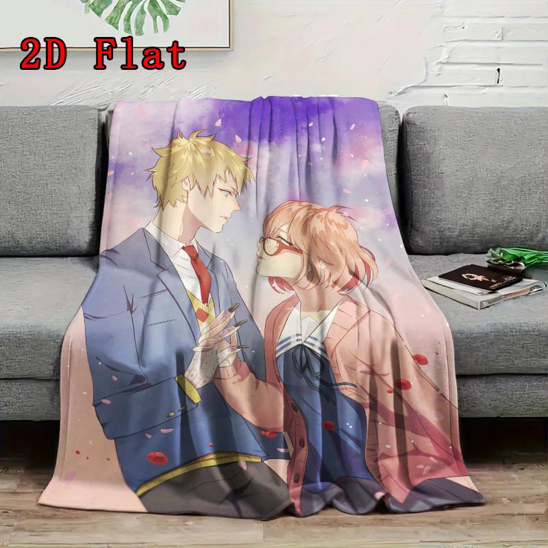 Beyond the Boundary 2D Flat Pattern Flannel Blanket High quality All Seasons Warmth and Comfort Perfect for Christmas Gifts.DMT0925518