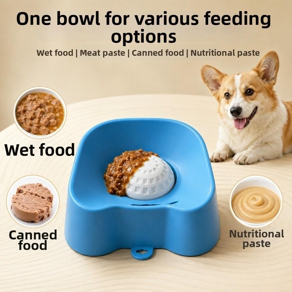 Bite Resistant Dog Licking Bowl Anti Slip Pet Feeding Bowl Creative Dog Treat Bowl  Cat Dog Feeding