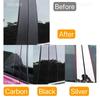 6pcs Glossy Black Pillar Post Fit For Mercedes Benz A Class W176 2013-2018Window Door Column BC Mirror Cover Trim Car Stickers