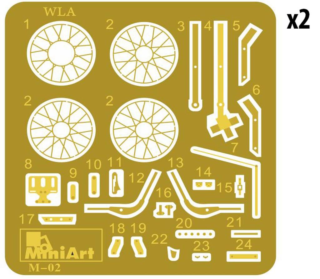 Miniart 1/35 Scale Plastic Model Kit (Set of 2) - US Soldier and WLA Motorcycle (MA35422)