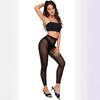 Sexy Netz-Leggings in Unifarben, Neun-Punkte, Transparent, für Schlankere Taille und Beine