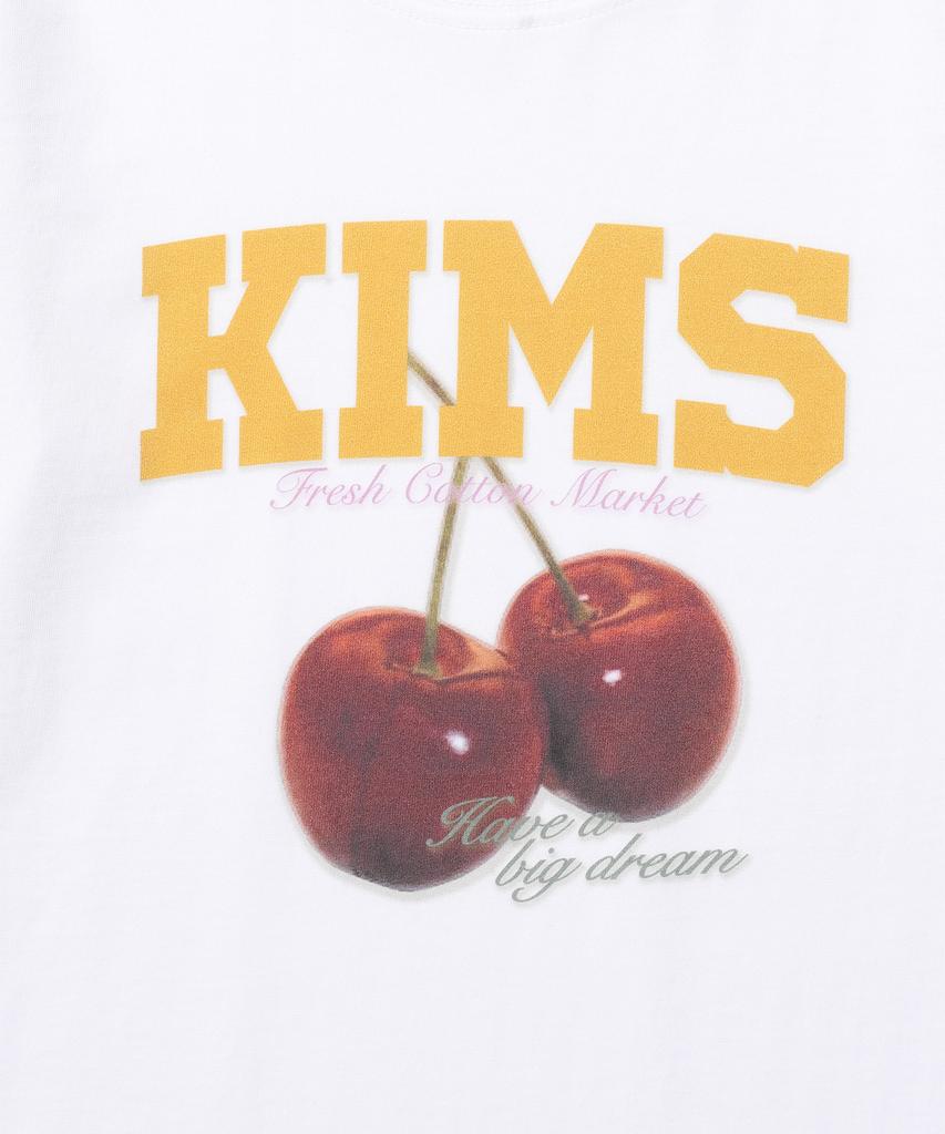Kimseupeulesikoteunmakes Fresh Cherry Tee White