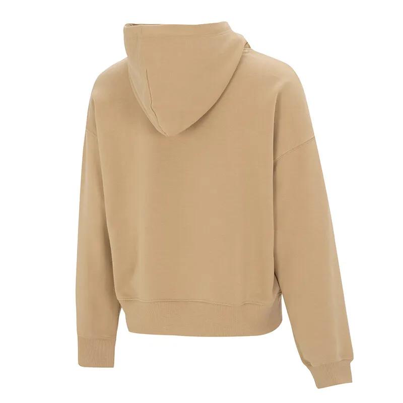 PUMA Sweatshirts Women's Khaki Hooded Moderate Regular (Unisex) Sweatshirts 624679 84