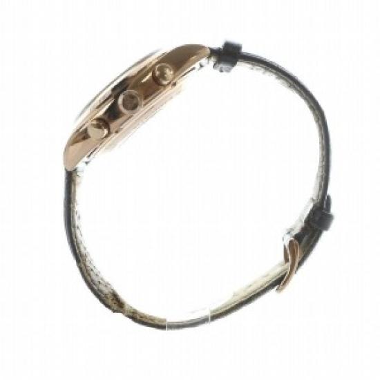 Used Emporio Armani AR-0371 Men’s Quartz Chronograph Watch with Calendar, Brown Dial, Leather Strap, Stylish Analog Design