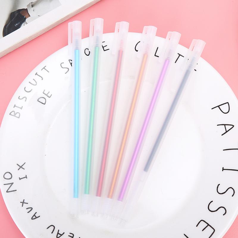 10Pcs Transparent Frosted Watercolor Pens, Used for Office Work, Problem Solving, Signature Writing, Diaries, Notes, Student Classroom Prizes, Friend
