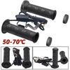 Motorcycle Hand Heated Grips 22mm Electric Heating Handle ATV Warmers Molded Grips 3 Gears Adjustable Motorcycle Hot Heated Grip