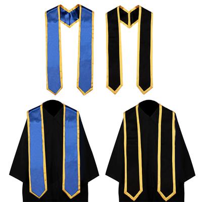 Design de Cores Combinadas Tecido Cetim Faixa de Formatura Acessório para Festa de Formatura Faixa de Formatura para Estudantes