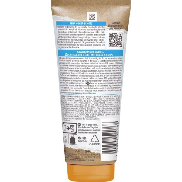 Garnier Kids Sensitive Expert+ Sun Milk SPF50+ 175ml