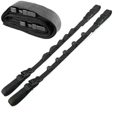 1/2pcs Black Vehicle Fishing Rod Storage Rack Adjustable With Magic Stickers Fishing Vehicle Rod Carrier Fishing Pole Holder