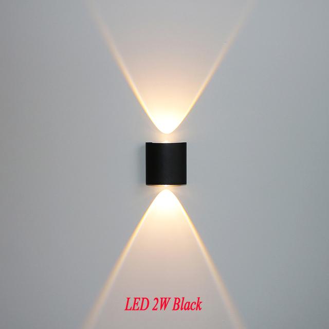 IP65 LED Wall Lamp Outdoor Waterproof Garden Lighting Aluminum AC86-265V Indoor Bedroom Living Room Stairs Wall Light  NR-184