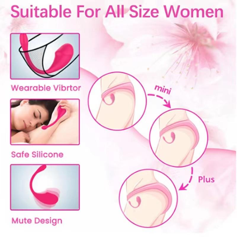 Wireless Bluetooth APP Vibrator - Remote Egg Clitoral & G-Spot Stimulator | Hands-Free Panty Vibrator for Women & Couples