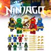 Mini Ninjago Figure Toy Building Block Set Kids Early Educational Durable Gift