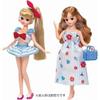 Conjunto de Maiô Uniforme de Marinheiro Peça Única Licca-chan Vestido LW-13 Marine One-Piece (Boneca Licca-chan Meninas de Vestir Takara Tomy)