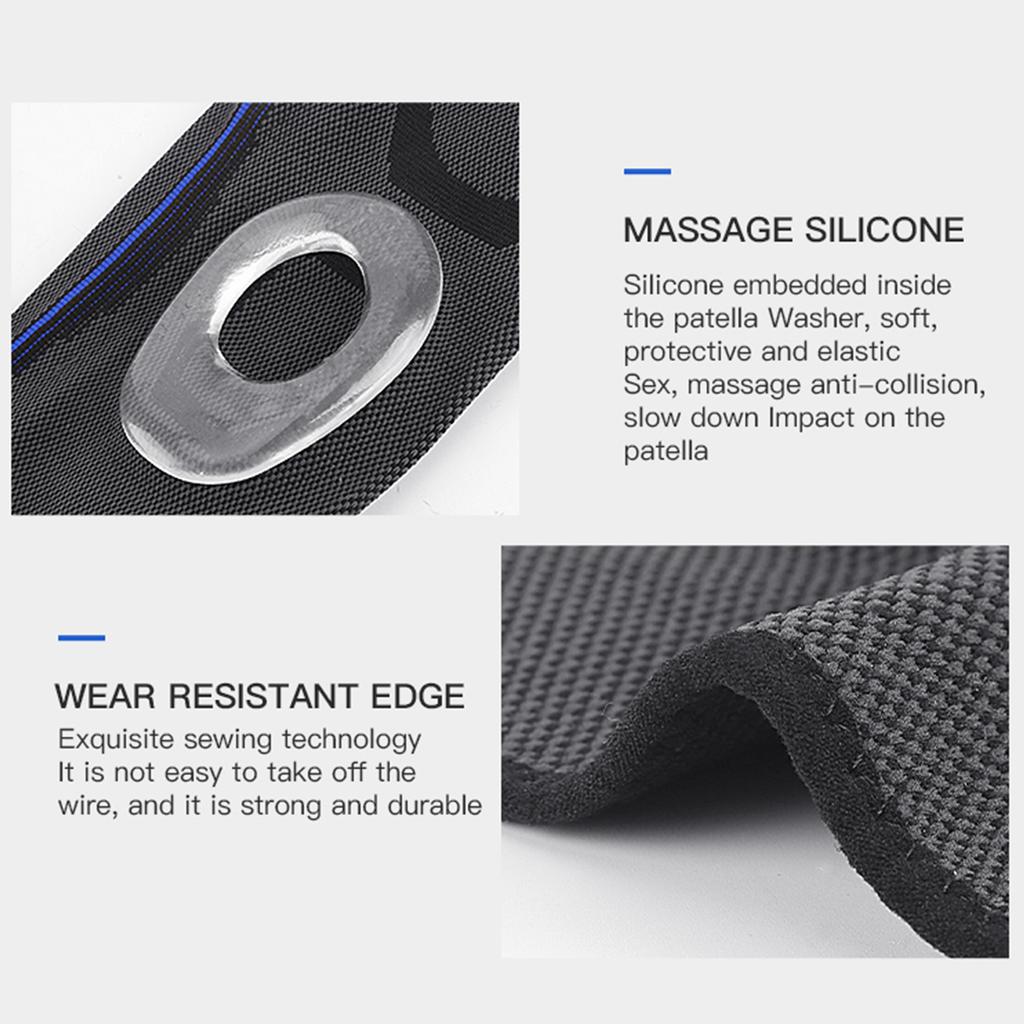 1PCS Kneepads Knee Support Protector with Silicone Design and Flexible Elastic Fitness Soft