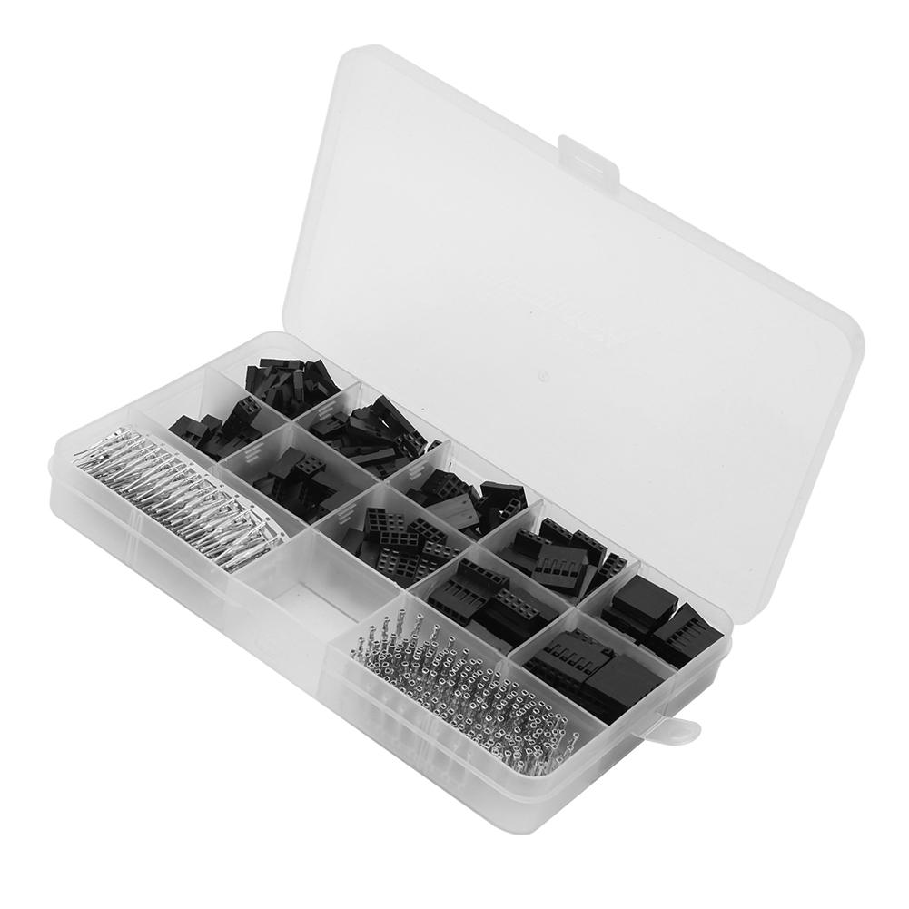 610Pcs Crimp Pin Connector Plug Jumper Terminal Kit Nylon Electrical Auxiliary Materials 2.54mm