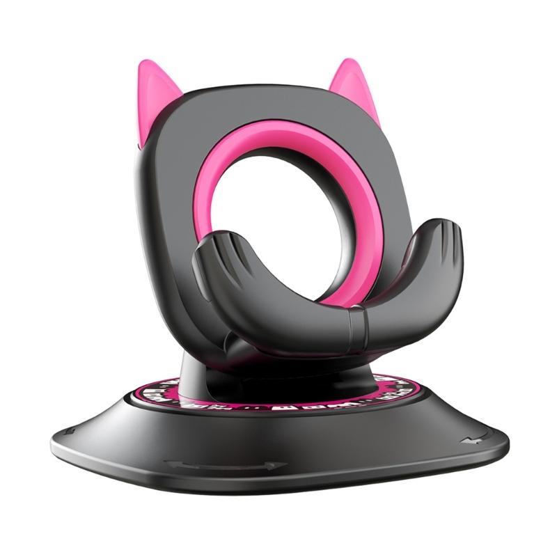 

360 Rotating Car Dashboard Phone Mount Support ABS Material Universal Compatibility Quick Installation No Tools Required красный