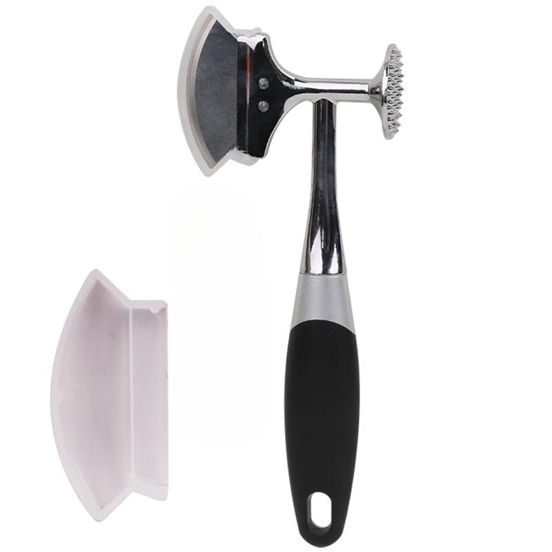 Double-sided Axe for Bone and Meat Chopping Multi-functional Household Kitchen Zinc Alloy Meat Floss Hammer