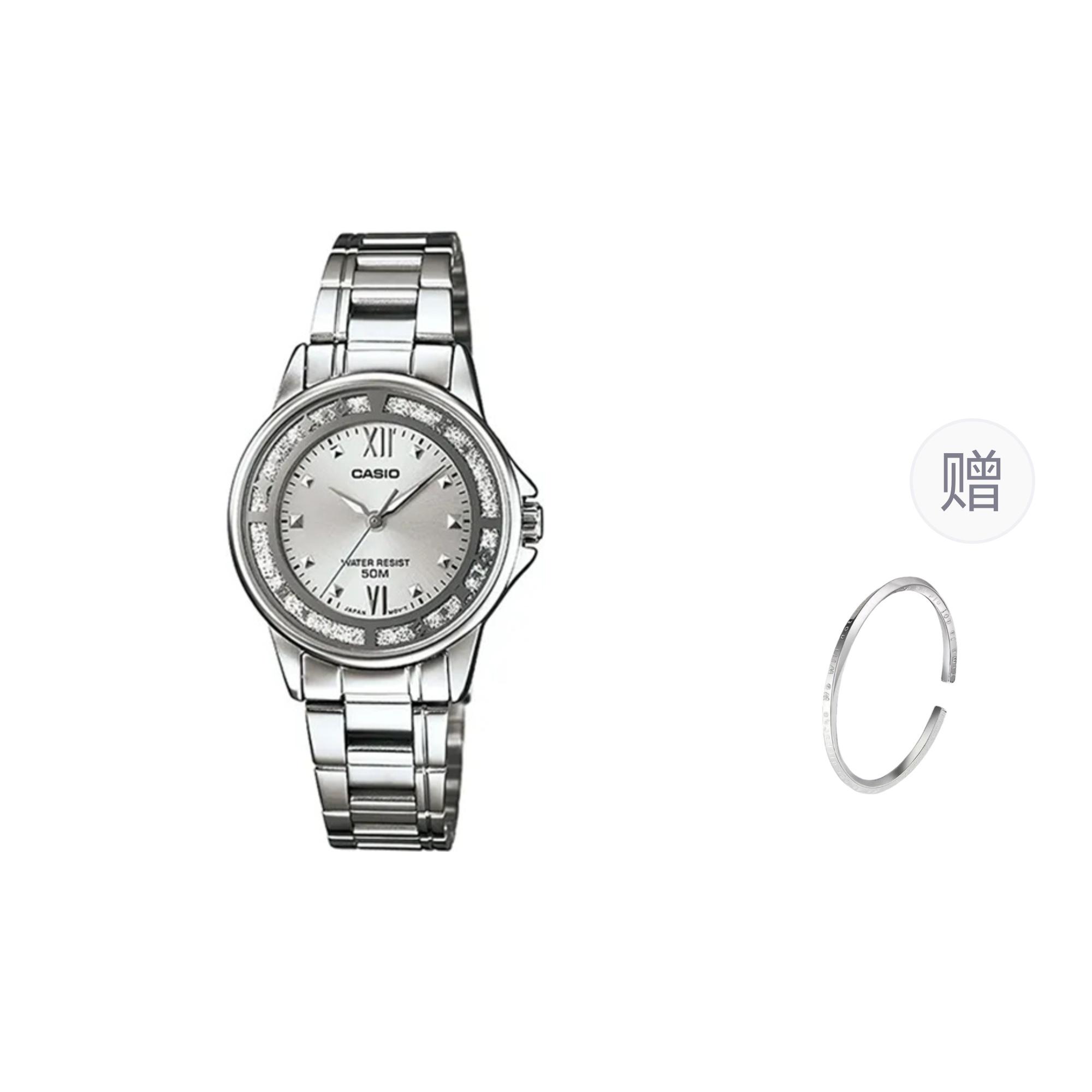 CASIO Women s DRESS Gray Watch LTP-1391D-7AVDF- Silver Dial