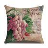 Linen Pillowcase American Rustic Rose Sofa Cushion Cover Retro Style Car Home Soft Decoration
