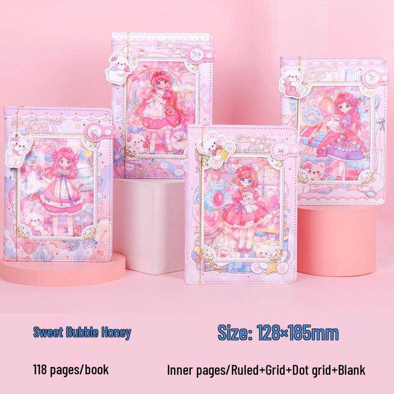 

Модный девчачий блокнот с сердечком: Милые, Свежие Цветные Страницы для Студентов